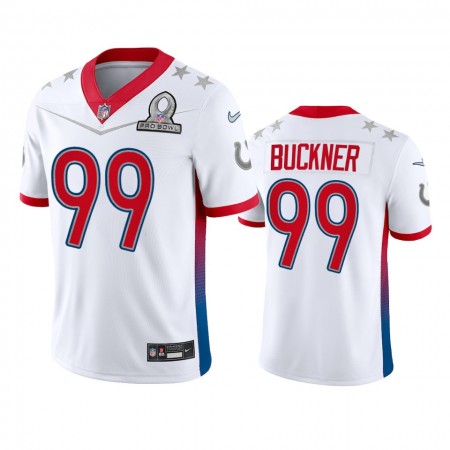 Tröjor Indianapolis Colts DeForest Buckner 99 Game Vit 2022 AFC Pro Bowl - Män Tröjor Indianapolis Colts DeForest Buckner 99 Game Vit 2022 AFC Pro Bowl - Män